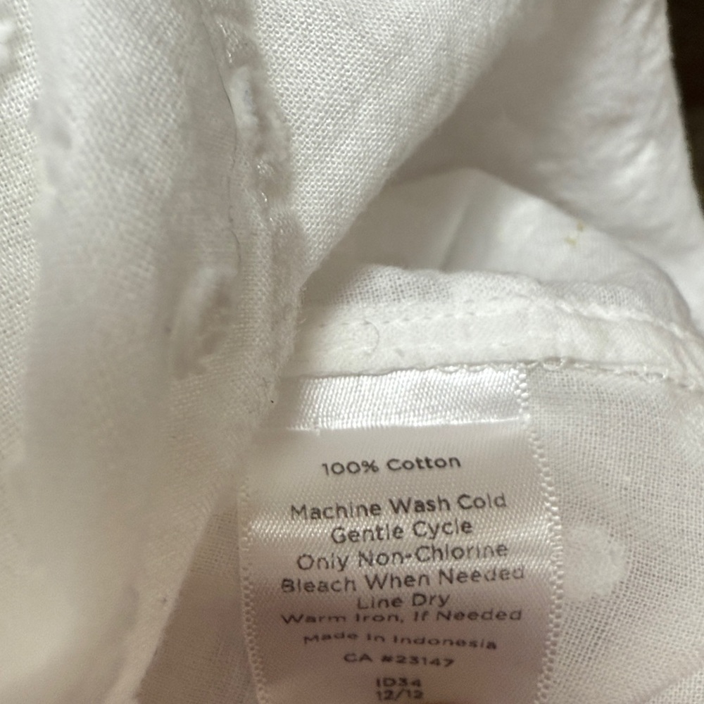 Talbots White Ruffled Blouse - Picture 5 of 5
